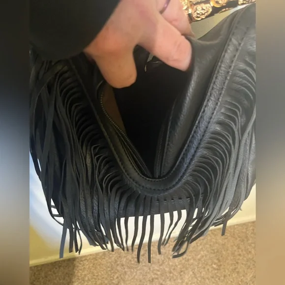 🆕Exquisitely BOHO black faux leather purse is back in stock!! Price dropped NWT. - Picture 8 of 15